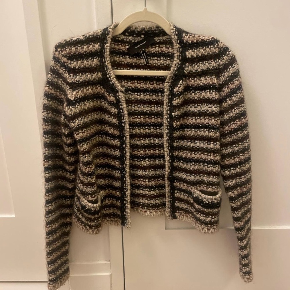 Striped Knit Cardigan